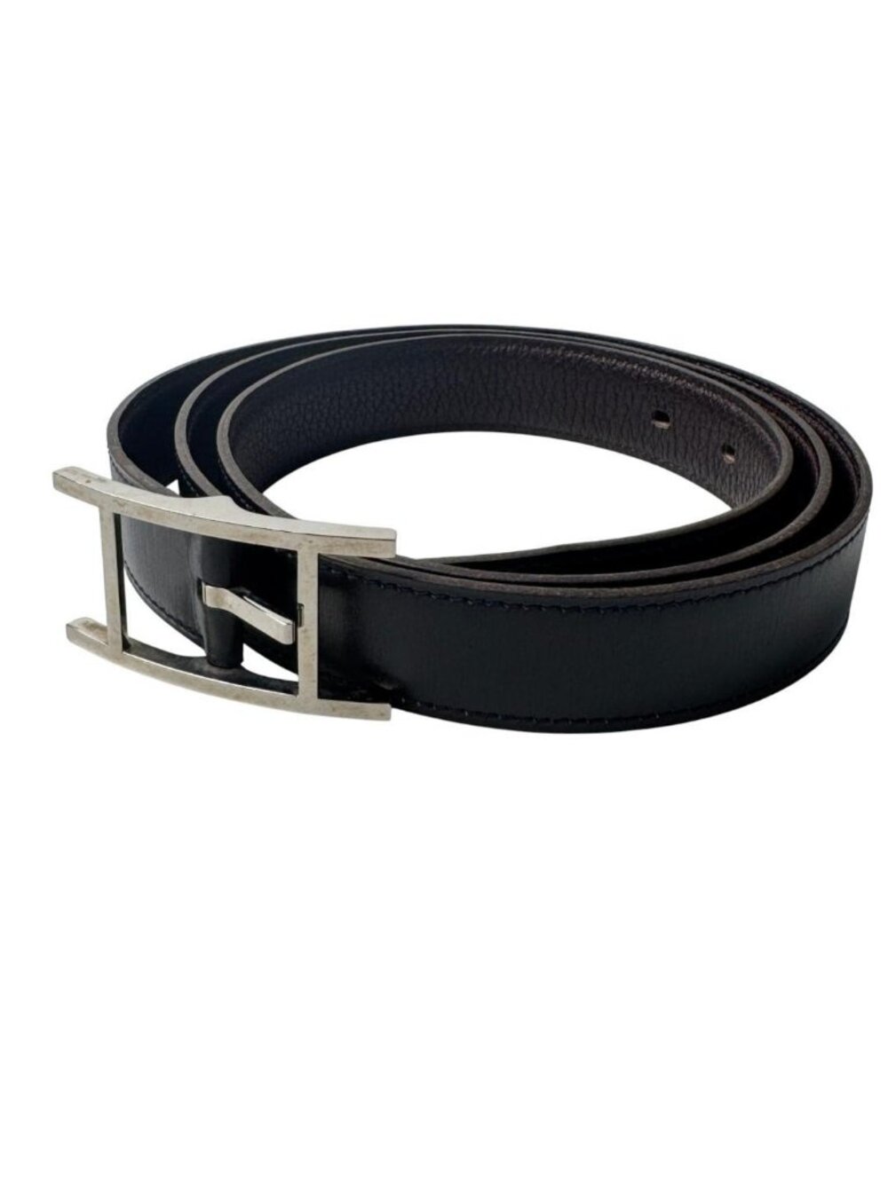 Hermes Hapi Belt Silver